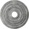 Ekena Millwork Oldham Ceiling Medallion (Canopies up to 8 5/8"), 18"OD x 3 3/8"ID x 7/8"P, Ultra Pure White Crackle CM18OL1UWC - alternate 1